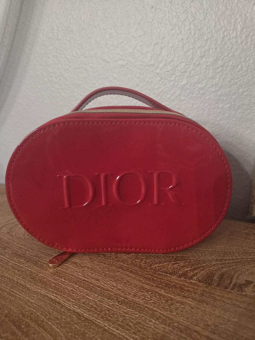 Dior Red Patent Cosmetics Case